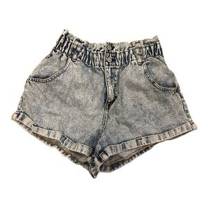 PACSUN High Waist Gray Denim Shorts